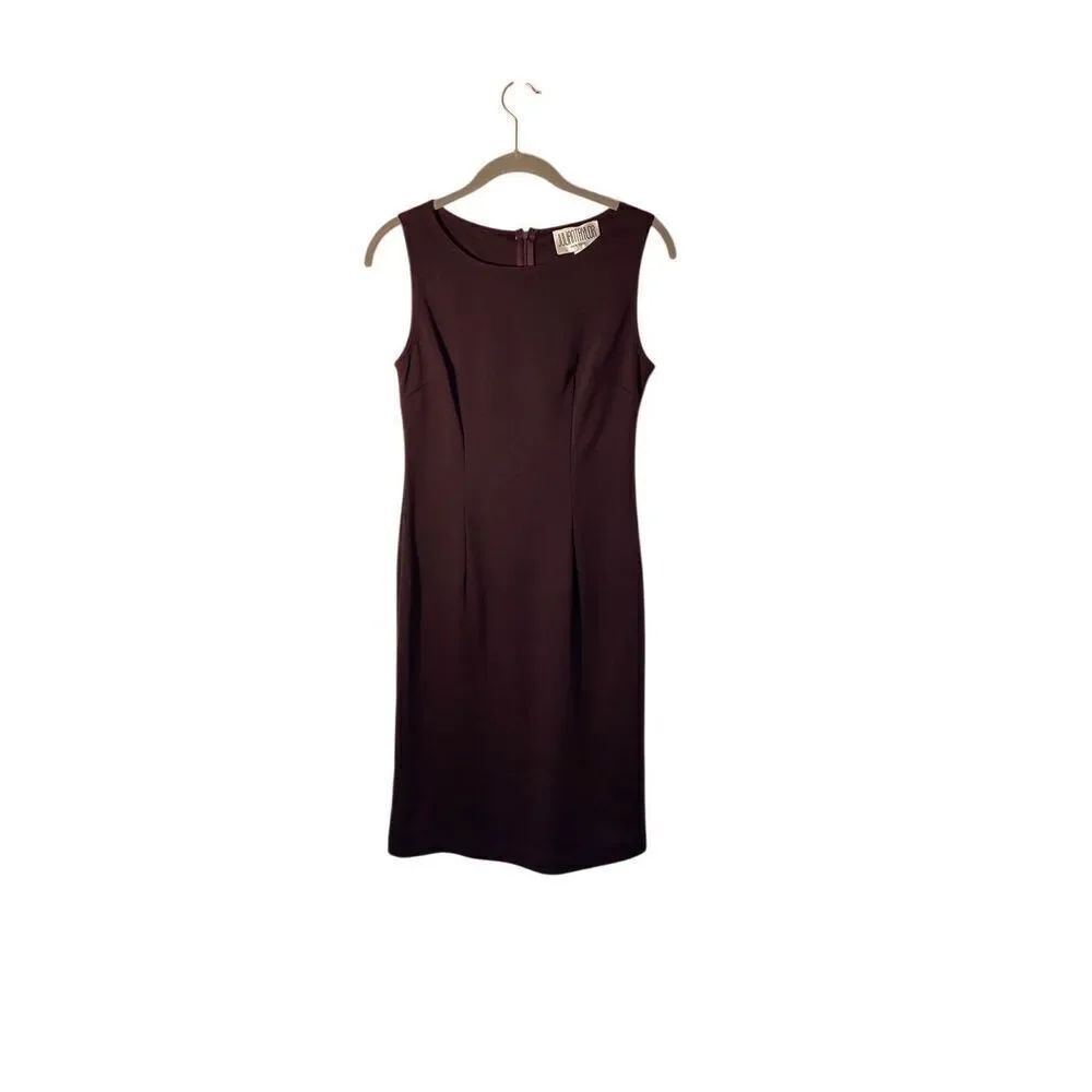 Julian Taylor Women’s Maroon Sleeveless Shift Dress Size 4